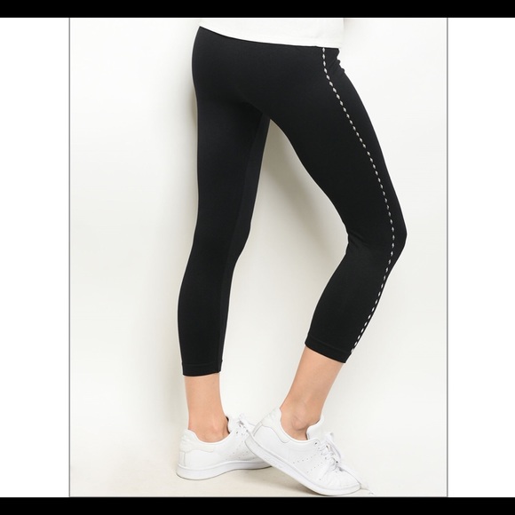 Parkview LA Pants - Silver Studded Leggings 🔗side detail